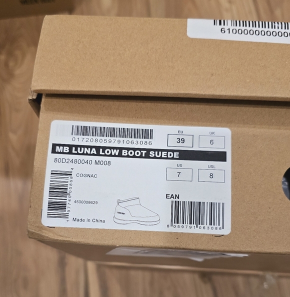 Moon Boot Luna Low Suede Boot Moon Boot Luna Suede Boot Low Cognac Tan - Picture 2 of 13